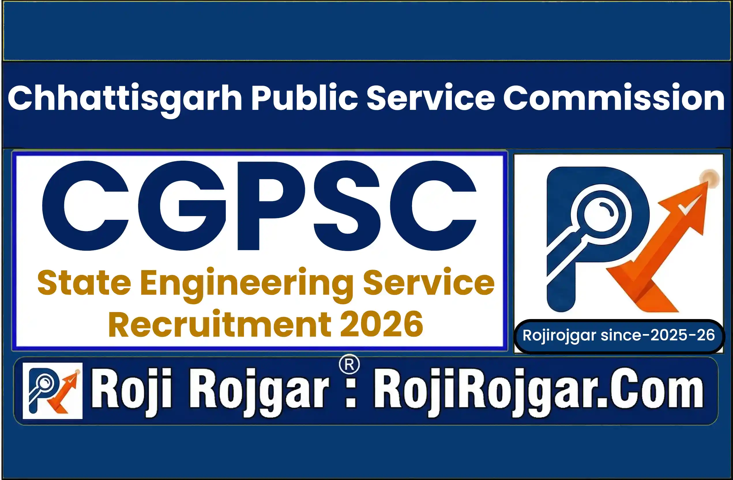 (CGPSC )Chhattisgarh State Engineering Service Exam Online Form 2026